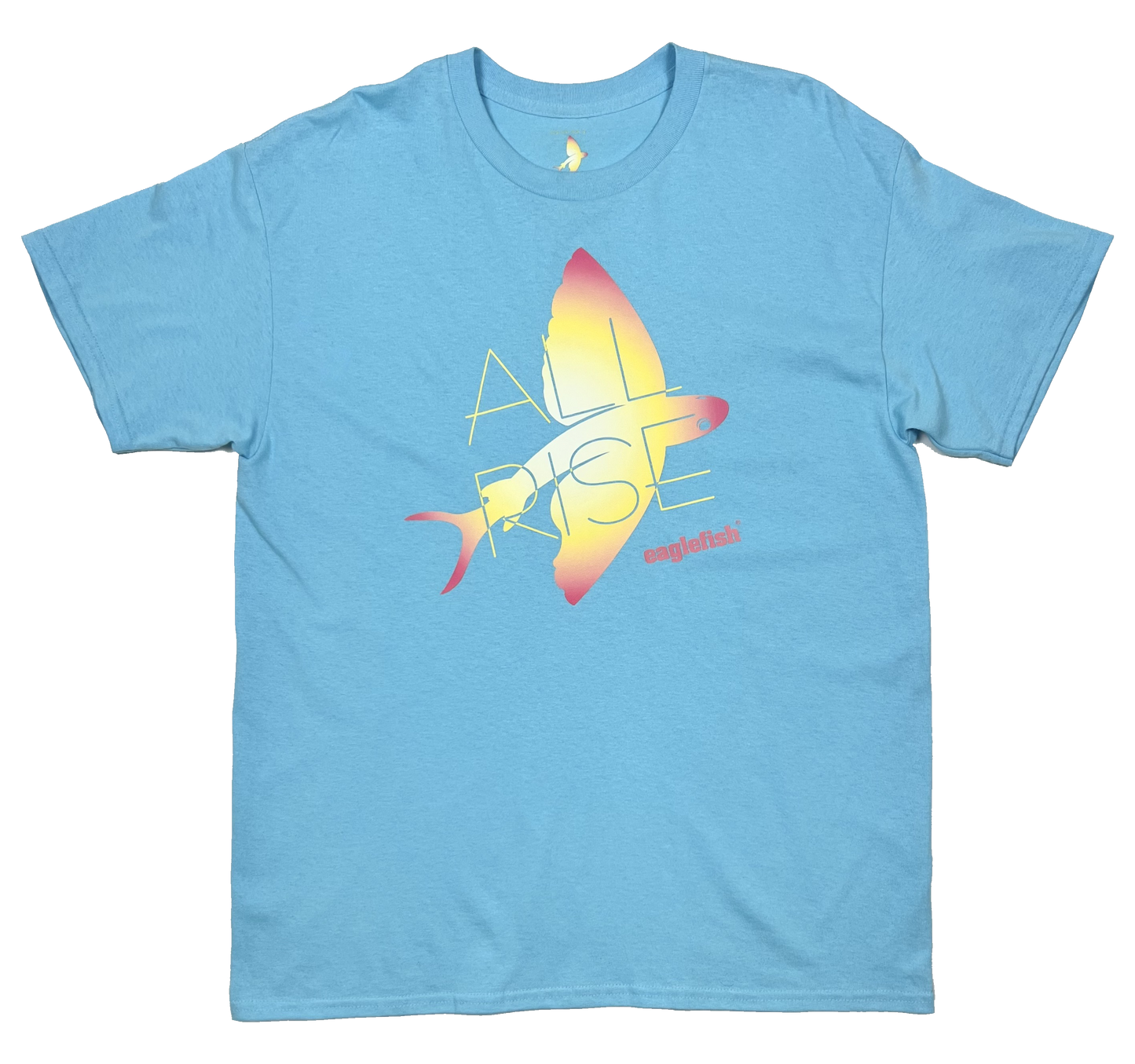 ARO Short Sleeve T-Shirts: Evening/Light Blue